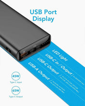 Заредете изображение във визуализатора на галерията – Power bank veger t65a - 20 000mah lcd quick charge pd65w black (for laptop also) - TopMag
