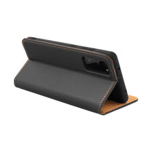 Заредете изображение във визуализатора на галерията – Leather case SMART PRO for IPHONE 15 Pro black
