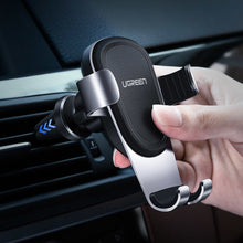 Заредете изображение във визуализатора на галерията – Ugreen car gravity holder for air supply ventilation grille gray (50564)
