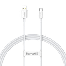 Заредете изображение във визуализатора на галерията – Baseus Superior Series SUPERVOOC USB-A to USB-C 65W 1m cable white
