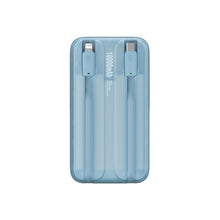 Заредете изображение във визуализатора на галерията – Baseus Comet Series powerbank with display 10000mAh 22.5W - blue + USB-A - USB-C cable 0.3m - white
