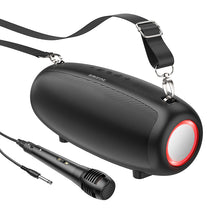 Заредете изображение във визуализатора на галерията – Borofone Portable Bluetooth Speaker BP13 Dazzling with microphone black
