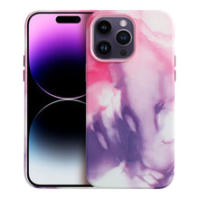 Заредете изображение във визуализатора на галерията – Leather Mag Cover for IPHONE 15 PLUS purple splash
