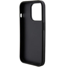 Заредете изображение във визуализатора на галерията – Guess Grip Stand 4G Saffiano Strass case for iPhone 15 Pro Max - black
