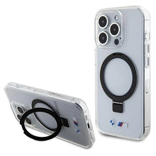 Заредете изображение във визуализатора на галерията – BMW Ring Stand M Collection MagSafe case for iPhone 15 Pro Max - transparent
