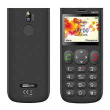 Заредете изображение във визуализатора на галерията – Mobile Phone GSM MAXCOM MM 750 BLACK + medicine organiser (Mon-Sun)
