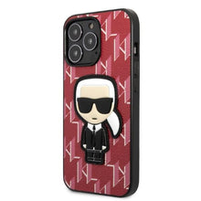 Заредете изображение във визуализатора на галерията – Karl Lagerfeld KLHCP13LPMNIKPI iPhone 13 Pro / 13 6.1" hardcase red/red Monogram Ikonik Patch
