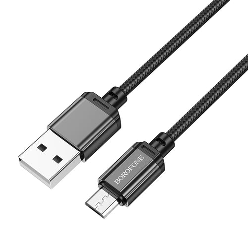 Borofone Cable BX87 Sharp - USB to Micro USB - 2,4A 1 metre black