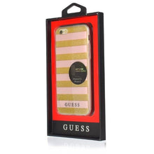 Заредете изображение във визуализатора на галерията – Guess GUHCP6STGPI iPhone 6/6S pink hardcase Ethnic Chic Stripes 3D - TopMag
