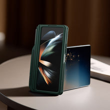 Заредете изображение във визуализатора на галерията – Nillkin Super Frosted Shield Fold Case for Samsung Galaxy Z Fold 5 5G black (pen holder)
