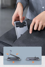 Заредете изображение във визуализатора на галерията – Ugreen metal aluminum folding phone holder tablet gray (LP263 80708)
