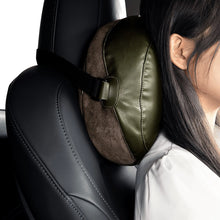 Заредете изображение във визуализатора на галерията – Baseus ComfortRide Series car headrest cushion with 2 materials - dark green
