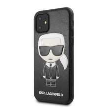 Заредете изображение във визуализатора на галерията – Karl Lagerfeld KLHCN61IKPUBK iPhone 11 6,1" / Xr hardcase czarny/black Ikonic Karl Fullbody
