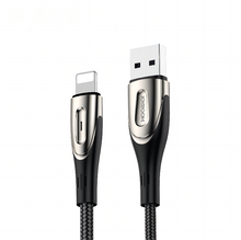 Заредете изображение във визуализатора на галерията – Joyroom Sharp Series Fast Charging Cable USB-A - Lightning 3A 2m Black (S-M411)
