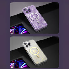 Заредете изображение във визуализатора на галерията – Kingxbar PQY Geek Series magnetic case for iPhone 14 MagSafe silver
