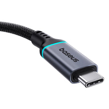 Заредете изображение във визуализатора на галерията – Baseus High Definition Series USB-C (male) / USB-C (female) 10Gb/s cable 1m - black
