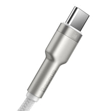Заредете изображение във визуализатора на галерията – Baseus Cable Cafule Metal - USB to Type C - 66W 2 metres (CAKF000202) white
