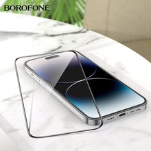 Заредете изображение във визуализатора на галерията – Borofone Tempered glass BF3 Full Screen for Iphone 14 Pro
