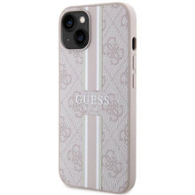 Заредете изображение във визуализатора на галерията – Guess GUHMP14SP4RPSP iPhone 14 6.1" pink/pink hardcase 4G Printed Stripes MagSafe

