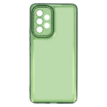 Заредете изображение във визуализатора на галерията – Crystal Diamond 2mm Case for Samsung Galaxy A14 5G Transparent green
