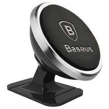 Заредете изображение във визуализатора на галерията – BASEUS car holder magnetic to center console 360° Adjustable silver SUCX140012
