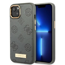 Заредете изображение във визуализатора на галерията – Guess GUHMP13MSAPSTG iPhone 13 6.1" grey/grey hardcase Peony Logo Plate MagSafe
