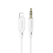 Заредете изображение във визуализатора на галерията – Borofone Cable BL18 - jack 3,5mm to Lightning - 1 metr white
