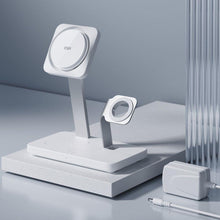 Заредете изображение във визуализатора на галерията – ESR HALOLOCK 3IN1 CRYOBOOST MAGNETIC MAGSAFE WIRELESS CHARGER ARCTIC WHITE
