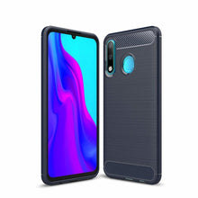 Заредете изображение във визуализатора на галерията – Carbon Case Flexible Cover TPU Case for Huawei P30 Lite blue
