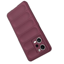 Заредете изображение във визуализатора на галерията – Magic Shield Case Cover for Xiaomi Redmi Note 12 Pro / Poco X5 Pro 5G Flexible Armor Cover Burgundy
