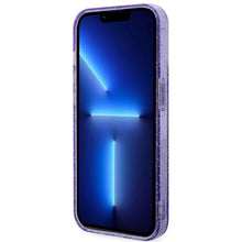 Заредете изображение във визуализатора на галерията – Guess GUHMP14LHCMCGU iPhone 14 Pro 6.1" purple/purple hardcase Glitter Gold MagSafe
