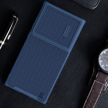 Заредете изображение във визуализатора на галерията – Nillkin Textured S Case for Samsung Galaxy S23 Ultra armored cover with camera cover blue
