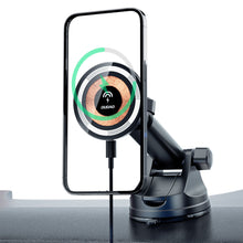 Заредете изображение във визуализатора на галерията – Dudao F12MAX+ cockpit magnetic holder with MagSafe inductive charger - black
