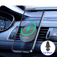 Заредете изображение във визуализатора на галерията – Dux Ducis Duzzona wireless charger W3 Magsafe - with desktop and car holder 15W grey
