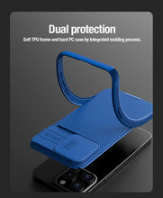 Заредете изображение във визуализатора на галерията – Nillkin CamShield Pro PC+TPU Case for Iphone 15 Pro purple
