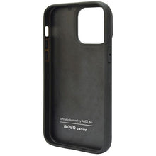 Заредете изображение във визуализатора на галерията – Original Case AUDI hardcase Carbon Fiber Stripe AUS-TPUPCIP14PM-R8/D1-BK for Iphone 14 Pro Max black
