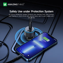 Заредете изображение във визуализатора на галерията – Amazing Thing Car charger Speed Pro SP66WCC - 2xType C - PD 66W black
