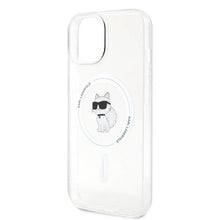 Заредете изображение във визуализатора на галерията – Karl Lagerfeld IML Choupette MagSafe case for iPhone 15 - transparent
