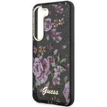 Заредете изображение във визуализатора на галерията – Guess GUHCS23SHCFWSK S23 S911 black/black hardcase Flower Collection
