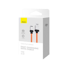 Заредете изображение във визуализатора на галерията – BASEUS cable USB to Apple Lightning 8-pin CoolPlay 2,4A 1m orange CAKW000407
