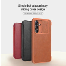 Заредете изображение във визуализатора на галерията – Nillkin Qin Pro for Samsung Galaxy A54 5G red
