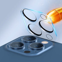 Заредете изображение във визуализатора на галерията – Baseus 2x tempered glass 0.3 mm for the whole camera iPhone 12 Pro lens (SGAPIPH61P-AJT02)
