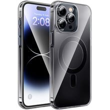 Заредете изображение във визуализатора на галерията – HOCO AS3 Amber case compatible with MagSafe for IPHONE 15 PRO transparent black
