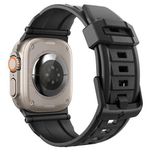 Заредете изображение във визуализатора на галерията – Spigen Rugged Band for Apple Watch 4/5/6/7/8/9/SE/Ultra 1/2 (42/44/45/49mm) - matte black
