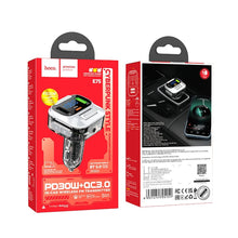 Заредете изображение във визуализатора на галерията – HOCO car charger Bravery PD30W QC3.0 + transmitter FM Bluetooth E75 black
