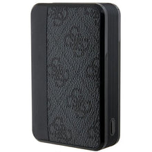 Заредете изображение във визуализатора на галерията – Guess Powerbank 18W GUPB10DP4GEGK 10000mAh black/black 4G Leather Metal Logo
