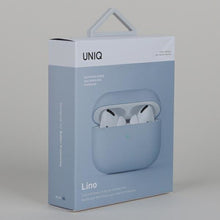 Заредете изображение във визуализатора на галерията – Uniq case Lino AirPods Pro Silicone blue/arctic blue
