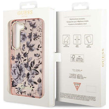 Заредете изображение във визуализатора на галерията – Guess GUHCS23MHCFWSP S23+ S916 pink/pink hardcase Flower Collection
