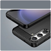 Заредете изображение във визуализатора на галерията – Carbon Case for Samsung Galaxy S24 Flexible Silicone Carbon Cover - Black
