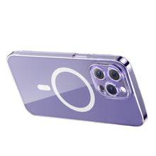 Заредете изображение във визуализатора на галерията – Baseus Crystal Magnetic Case for iPhone 14 Pro Max thin MagSafe cover + transparent glass
